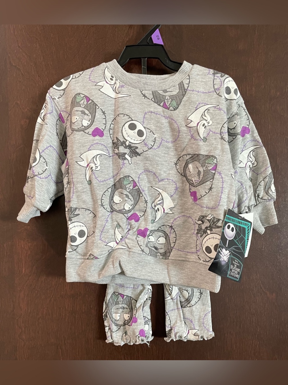 NWT Disney The Nightmare Before Christmas Baby Girls Matching Set 12 M